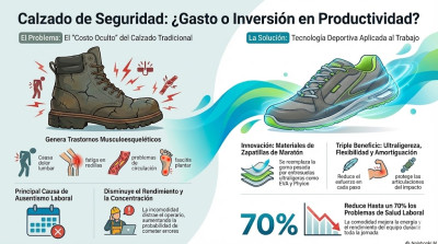 ¿Inversión o Gasto? El impacto oculto del calzado de seguridad en la productividad de tu empresa