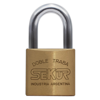 Candado De Bronce Doble Traba Sekur