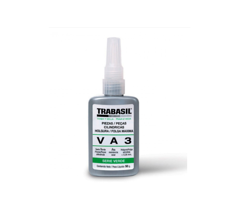 Adhesivo Verde Va3 50 Grs Piezas Cilindricas Holg/Gde -- Trabasil