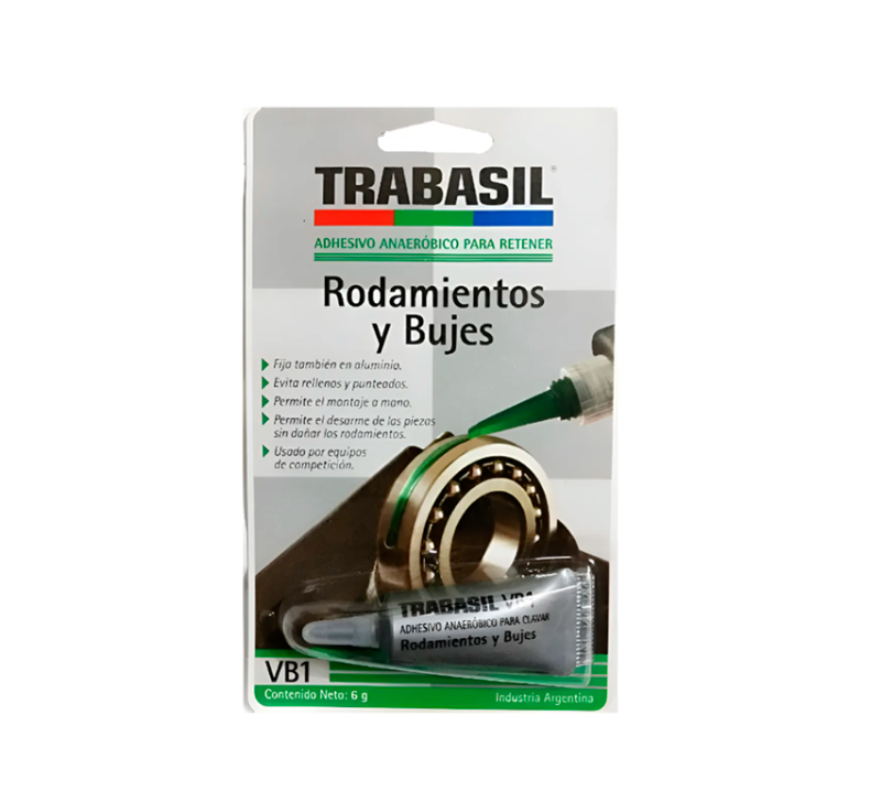 Adhesivo Verde Vb1 6 Grs Piezas Cilindricas Holg/Baja -- Trabasil