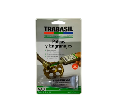 Adhesivo Verde Va3 6 Grs Piezas Cilindricas Holg/Baja -- Trabasil