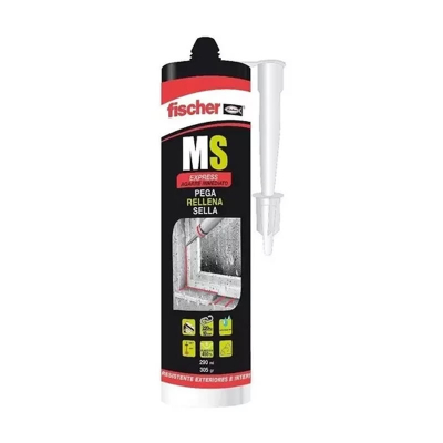 Cartucho Silicona 300Gr Ms Cristal Express Agarre Inmediato -- Fischer