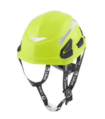Casco Andes Amarillo Fluo Textil Cremallera Libus