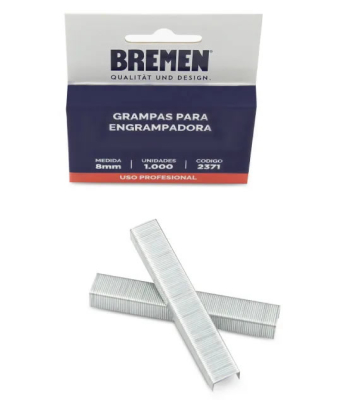 Grampa P/Engrampadora Manual 8 Mm Bremen