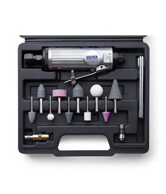 Amoladora Recta Neumatica Enc.1/4 C/Kit (16 Pzas) Bremen