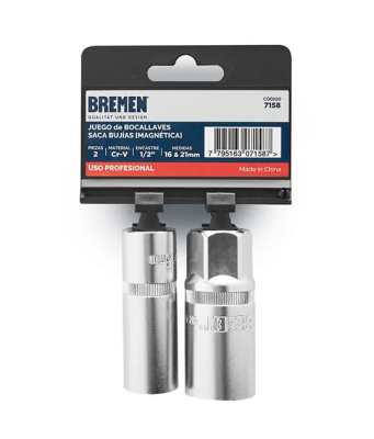 Juego De Bocallaves Enc.1/2 Sacabujia (Mm 2 Pz) Bremen