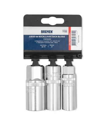 Juego De Bocallaves Enc.1/2 Sacabujia (Mm 3 Pz) Bremen