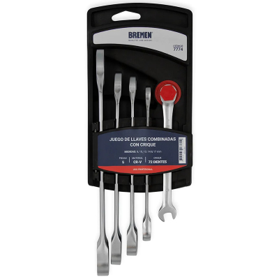 Juego De Llaves Combinadas C/Crique (Mm 7 Pzas) Bremen