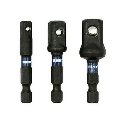 Adaptador De Impacto Enc.1/4 (1/4 - 3/8 - 1/2) Juego 3 Pz -- Bremen