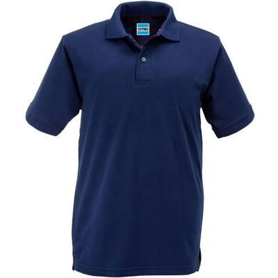 Chomba De Piquet Azul Sin Bolsillo Laboral