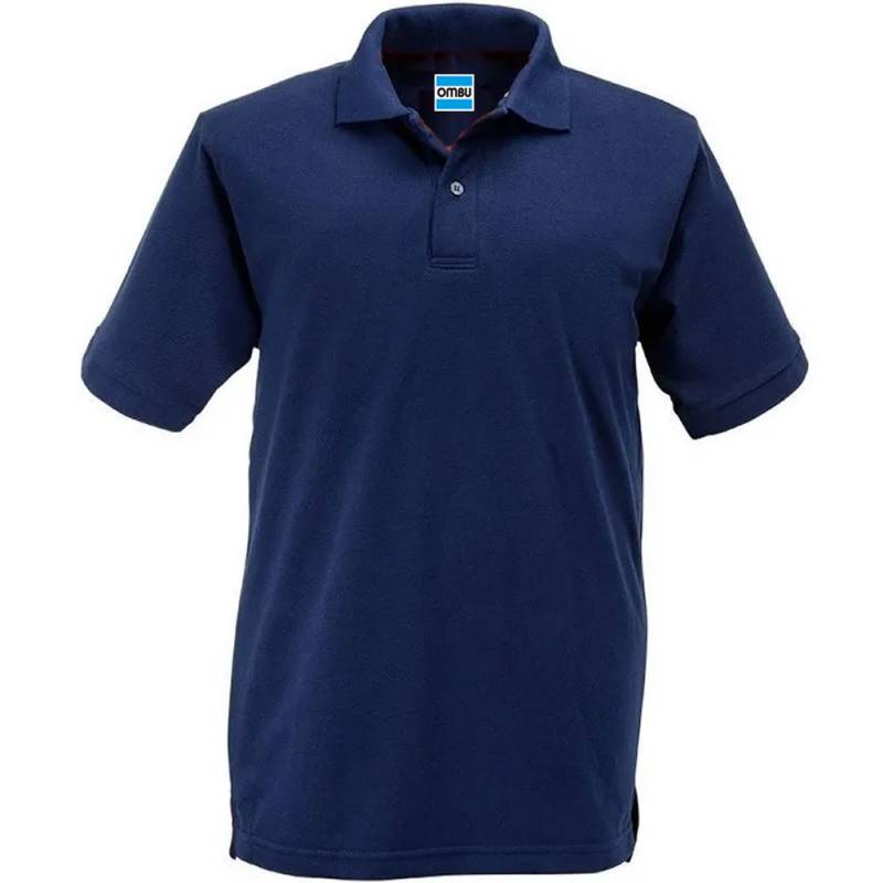 Chomba De Piquet Azul Sin Bolsillo Laboral