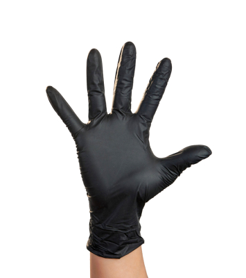 Guantes De Nitrilo Negro Descartable X Caja Mediglove