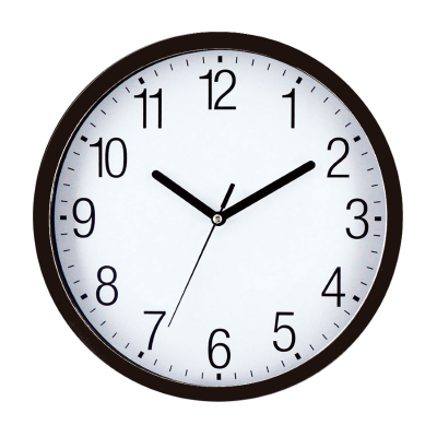 Reloj De Pared Negro 25Cm -- Vonne