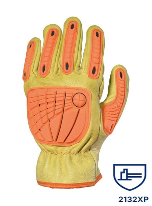 Guantes Semipaseo Vaqueta Elast. C/Tpr Anti-Impacto Dp