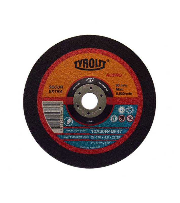 Disco De Desbaste 178X4.8 X22 O/A 10A30 R (Secur) Tyrolit