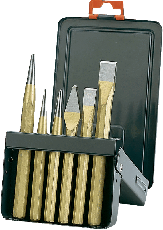 Juego De Cinceles Comb Cobre Lacado 6 Pzas  Bahco -- 3736S/6