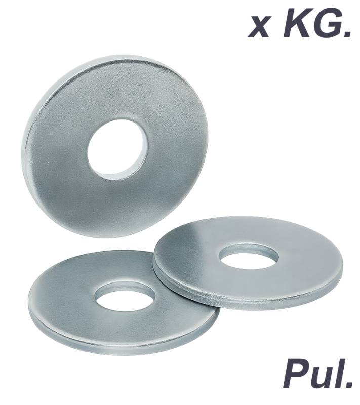 Arandelas Chapistas De Zinc X Kg.