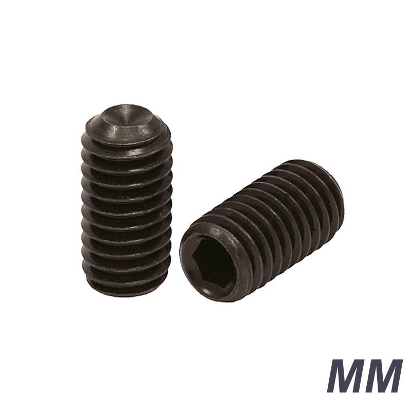 Gusanos Allen Acero 12.9 Sin Cabeza Milimetricos