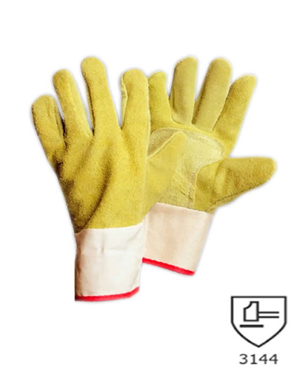 Guantes De Descarne Corto Puño Lona Talle 10 -- Segod Gd06 T.10