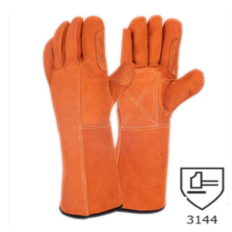 Guantes Soldador Puño Largo Forrado (Poliester) T-10 Segod