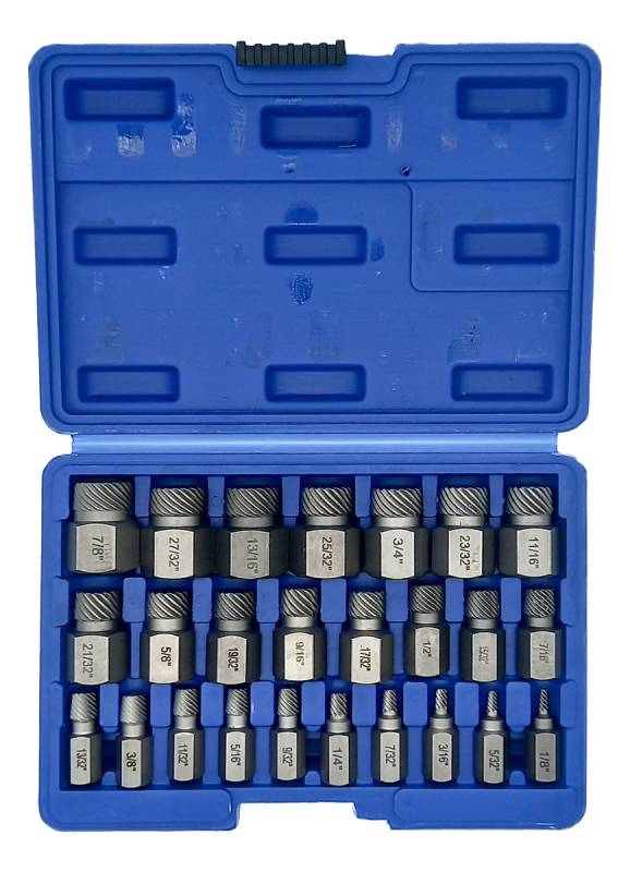 Juego 25Pcs De Extractor De Tornillos Multiestria-- Ruhlmann
