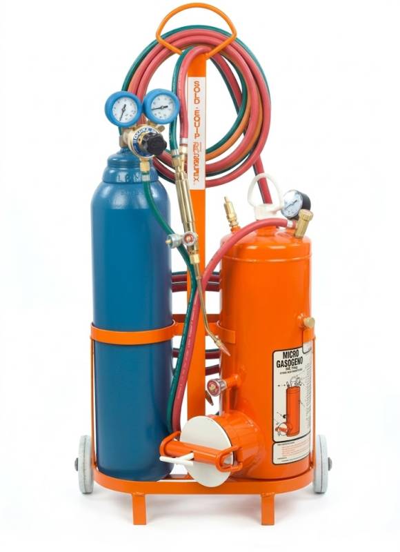 Equipo Sold. Tubo 1 M3 Oxigeno / Micr. 1Kg Carburo -- Duplex