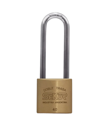 Candado 40X66Mm Bronce Aro Largo  Sekur