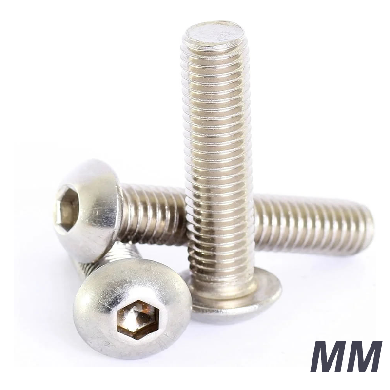 Tornillos Allen C/Boton Milimétricos Inox.304