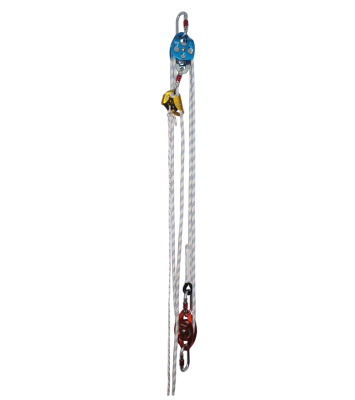 Kit Poleas De Rescate + Bolso 10 A 90 Mts Deltaplus