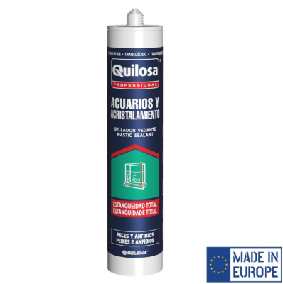 Cartucho Silicona 290Ml Acuarios Transp. -- Quilosa