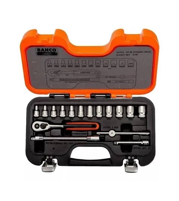 Juego De Bocallaves Y Acc Enc.1/4 Metrico  Bahco -- S160