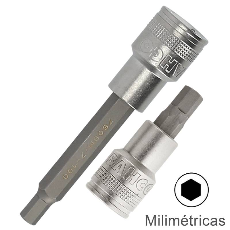 Bocallaves Allen Métricos Enc. 1/2 7809M  Bahco