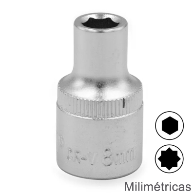 Bocallaves Metricos Encastre 1/2