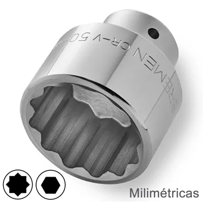 Bocallaves Metricos Encastre 3/4