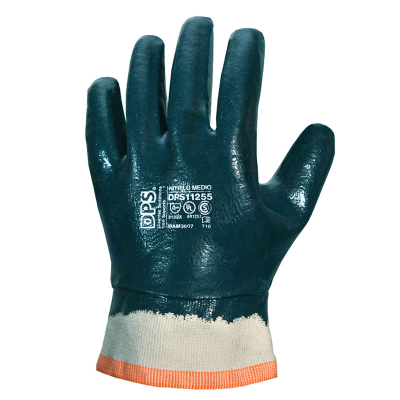 Guantes Nitrilo Azul Medio Baño Puño Lona T-10 Depascale