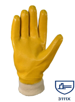Guantes Nitrilo Amarillo Liviano Baño Completo Dps