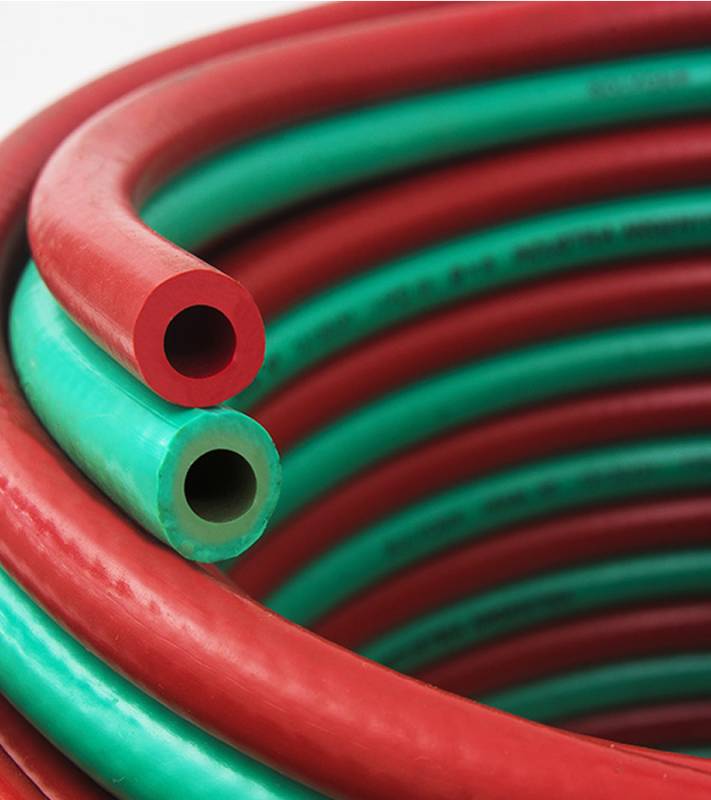 Manguera Dupla Unida 8Mm Verde Y Rojo X Mt Solyon