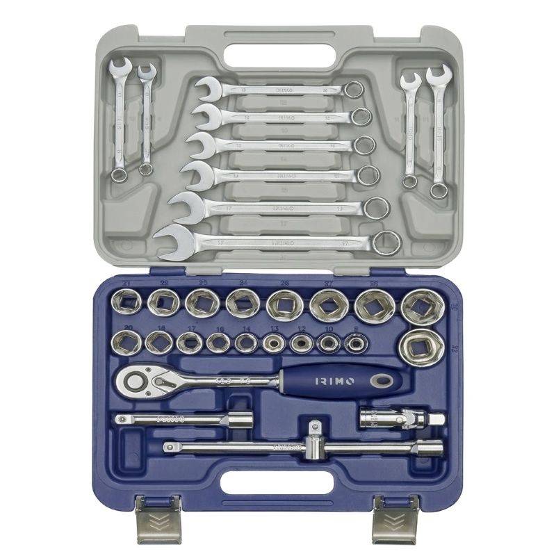 Juego De Bocallaves Enc.1/2 (Pul 33Pzas) C/Llaves Combi Irimo - 129-33W-4