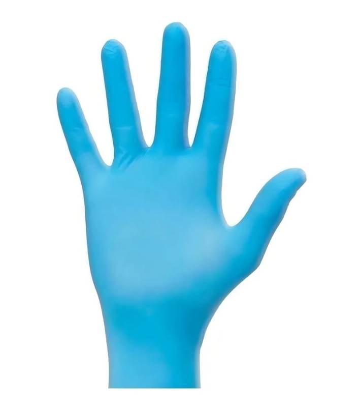 Guantes Nitrilo Celeste Descartable Talle L X Caja   Mediglove