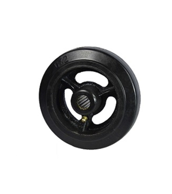 Ruedas De Hierro Y Goma Sueltas C/Eje Liso 3/4
