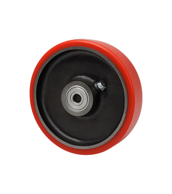 Ruedas De Pu Rojo Y Hierro Sueltas