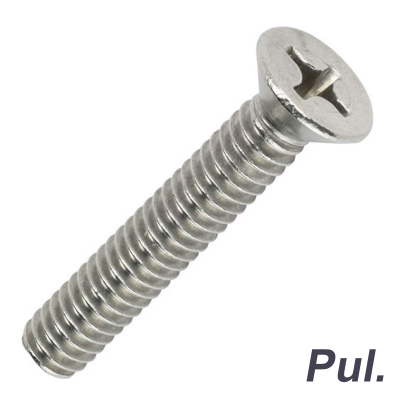 Tornillos C/Fresada Inox.304 En Pulgadas