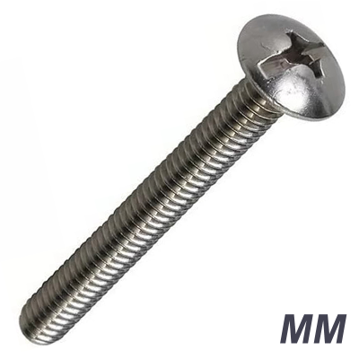 Tornillos Cabeza Tanque Métricos Inox.304
