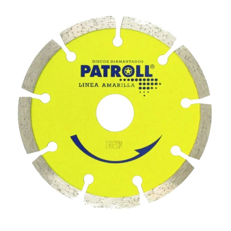 Disco De Diamante Segmentado Linea Amarilla -- Patroll