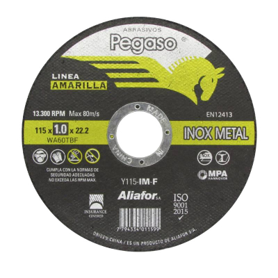 Disco De Corte Inox.linea Amarilla -- Pegaso