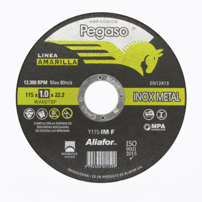 Disco De Corte Inox.linea Amarilla -- Pegaso