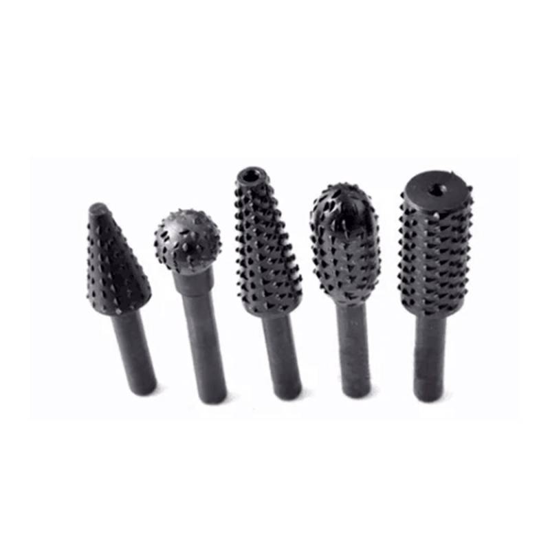 Juego Fresas Escofinas P/Taladro Enc.1/4 (5 Pzas) Barovo