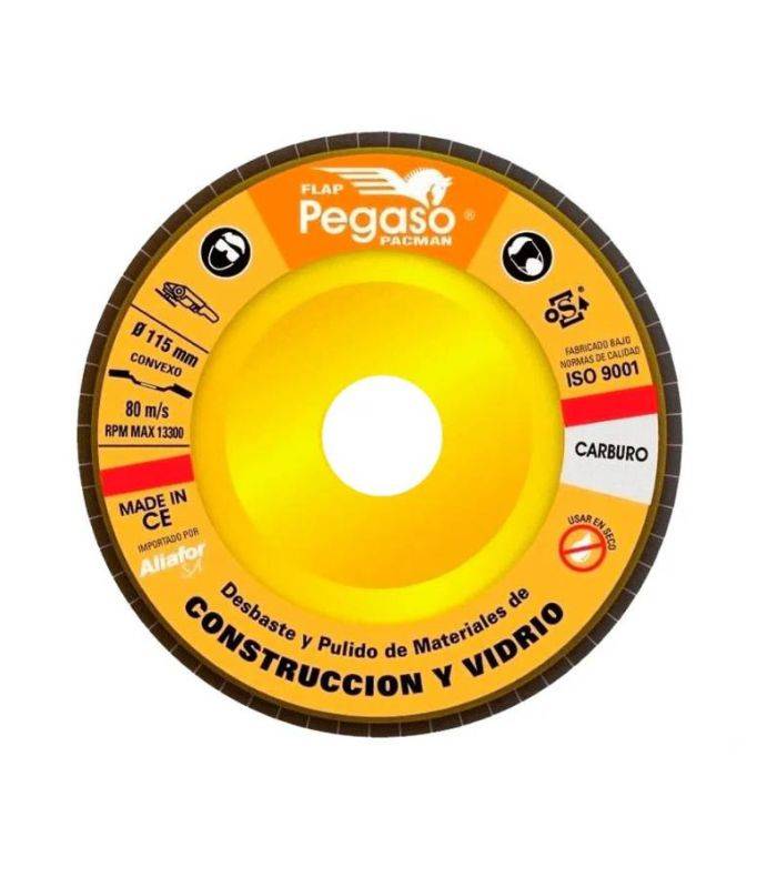 Discos Flap P/Vidrio Carb.silicio Pegaso