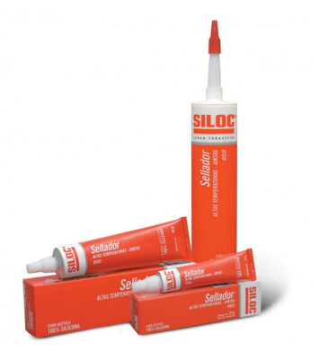 Siliconas Aceticas Roja P/Alta Temperatura  Siloc