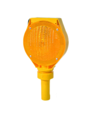 Baliza De Señalización Intermitente Led P/Insertar En Cono Carga Panel Solar Ucu